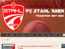 Tablet Screenshot of fussball-aken.de